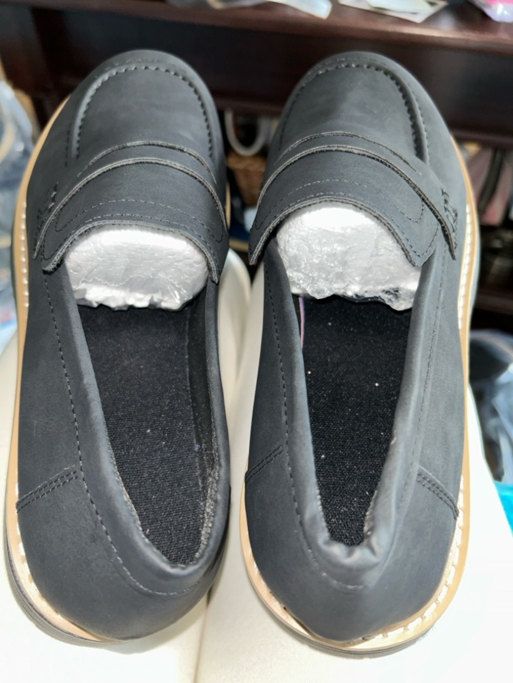 Men's Black Casual Penny Loafers